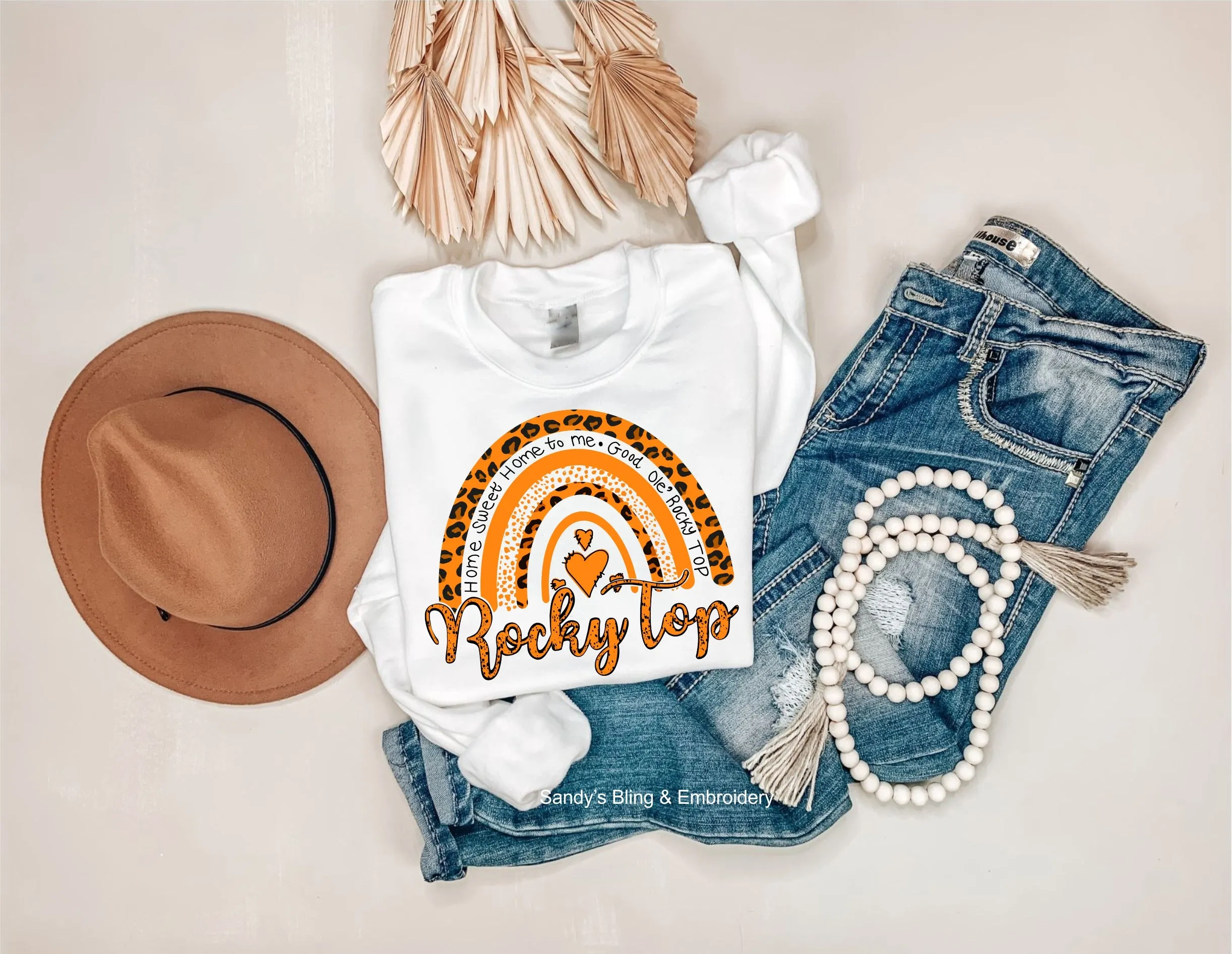 Adult Rocky Top Home Sweet Home Rainbow Sweatshirt