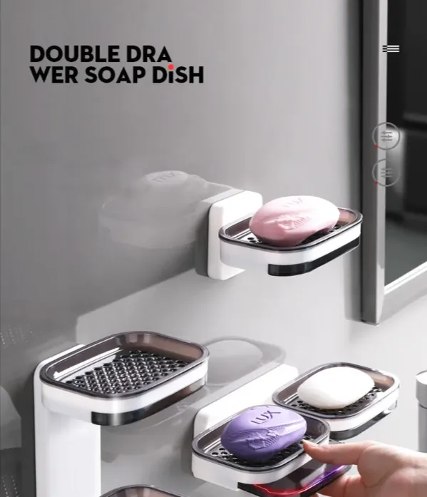 Wall Mounted Bar Soap Rack With Self-Draining Design Ba-462